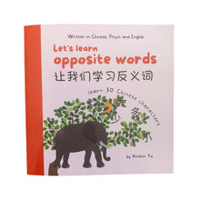 Load image into Gallery viewer, Let&#39;s Learn Opposite Words: A Bilingual Children&#39;s Soft Cover Book
